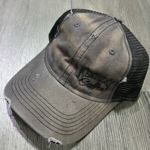 Kentucky Coffee Trucker Hat Adjustable‎ Mesh Back Cap Distressed Grunge Look